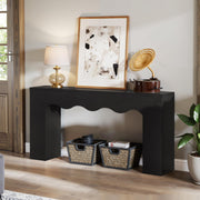 63" Farmhouse Console Table with Storage