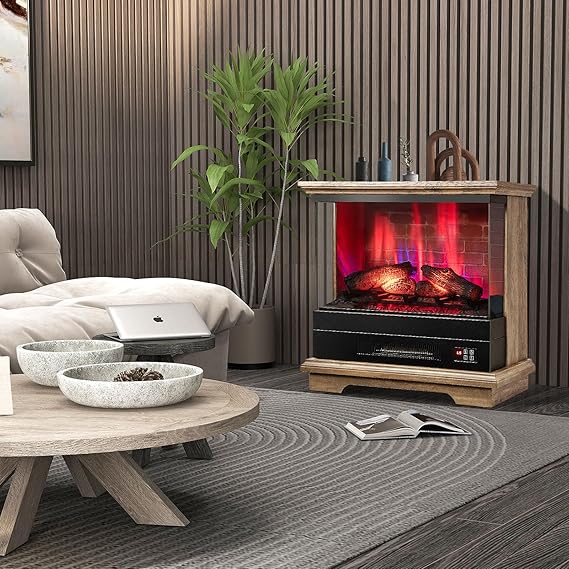 27" Electric Fireplace with Remote