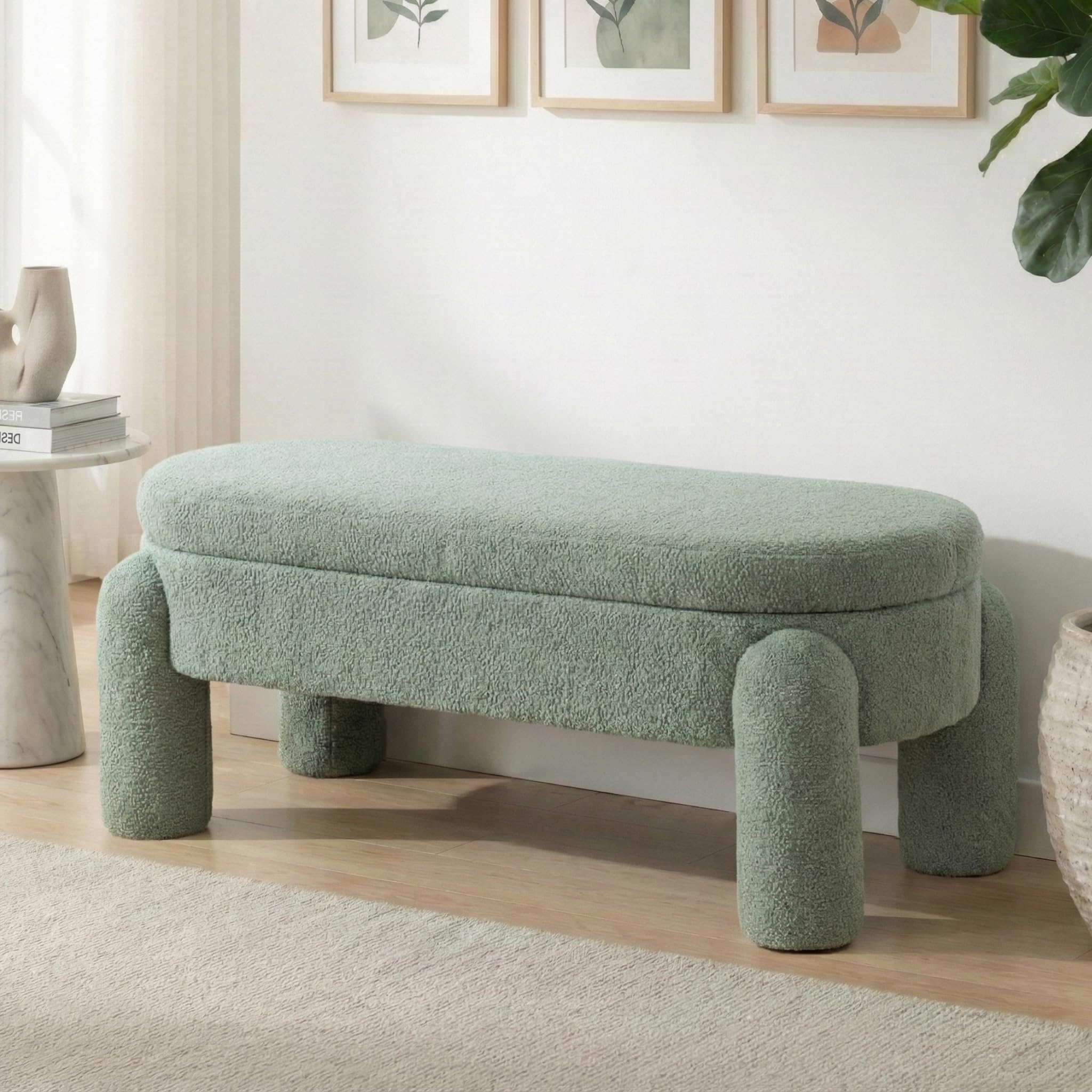 Storage Ottoman Bench with Seating