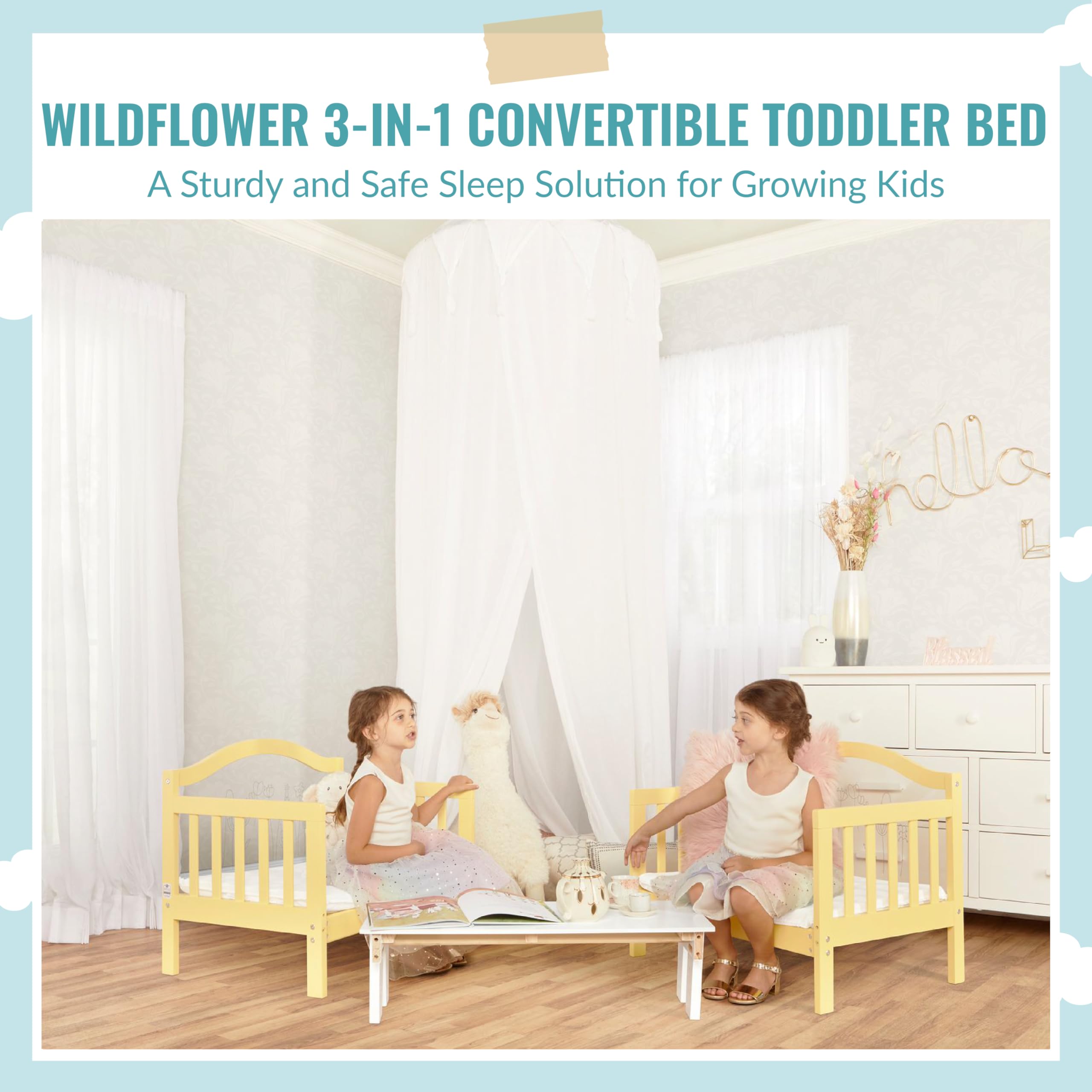 Rosie 3-in-1 Convertible Toddler Bed