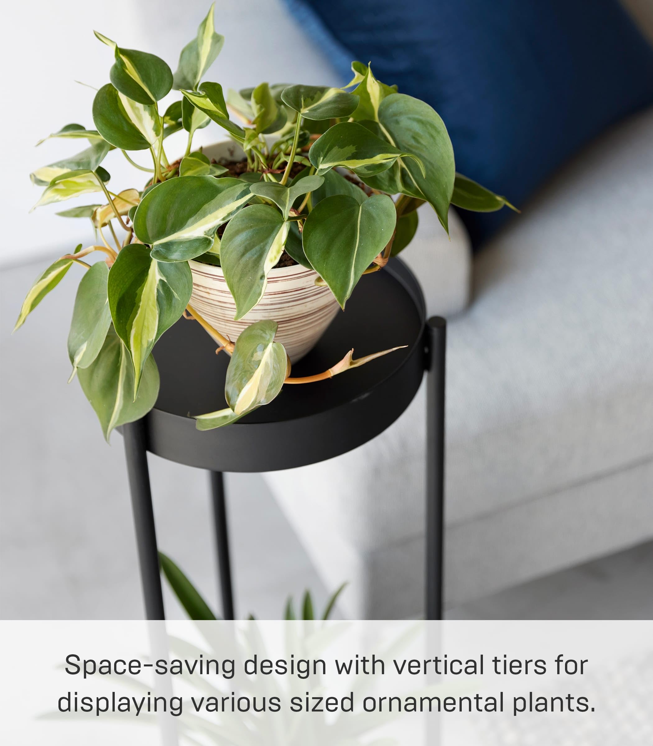 2-Tier Rolling Planter Stand with Casters