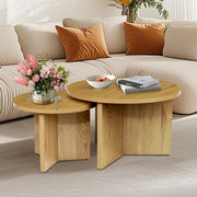 Round Nesting Coffee Tables Set of 2