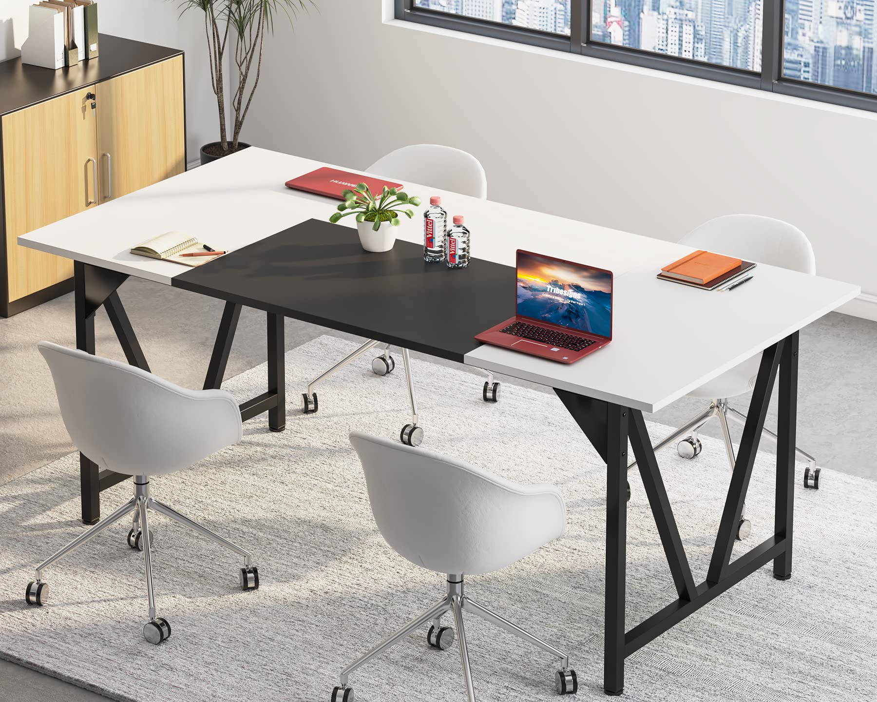 6FT Conference Table with Splicing Board