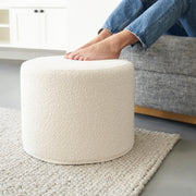 Boucle Pouf Ottoman Footrest