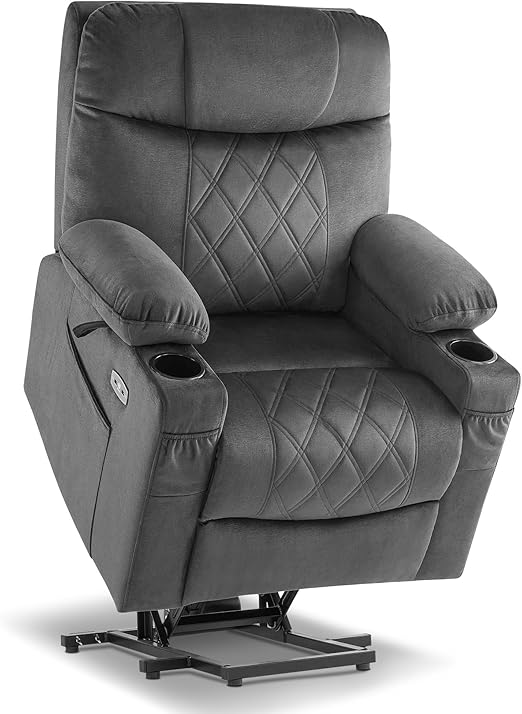 Small Triple Motor Power Lift Recliner with Massage and Heating