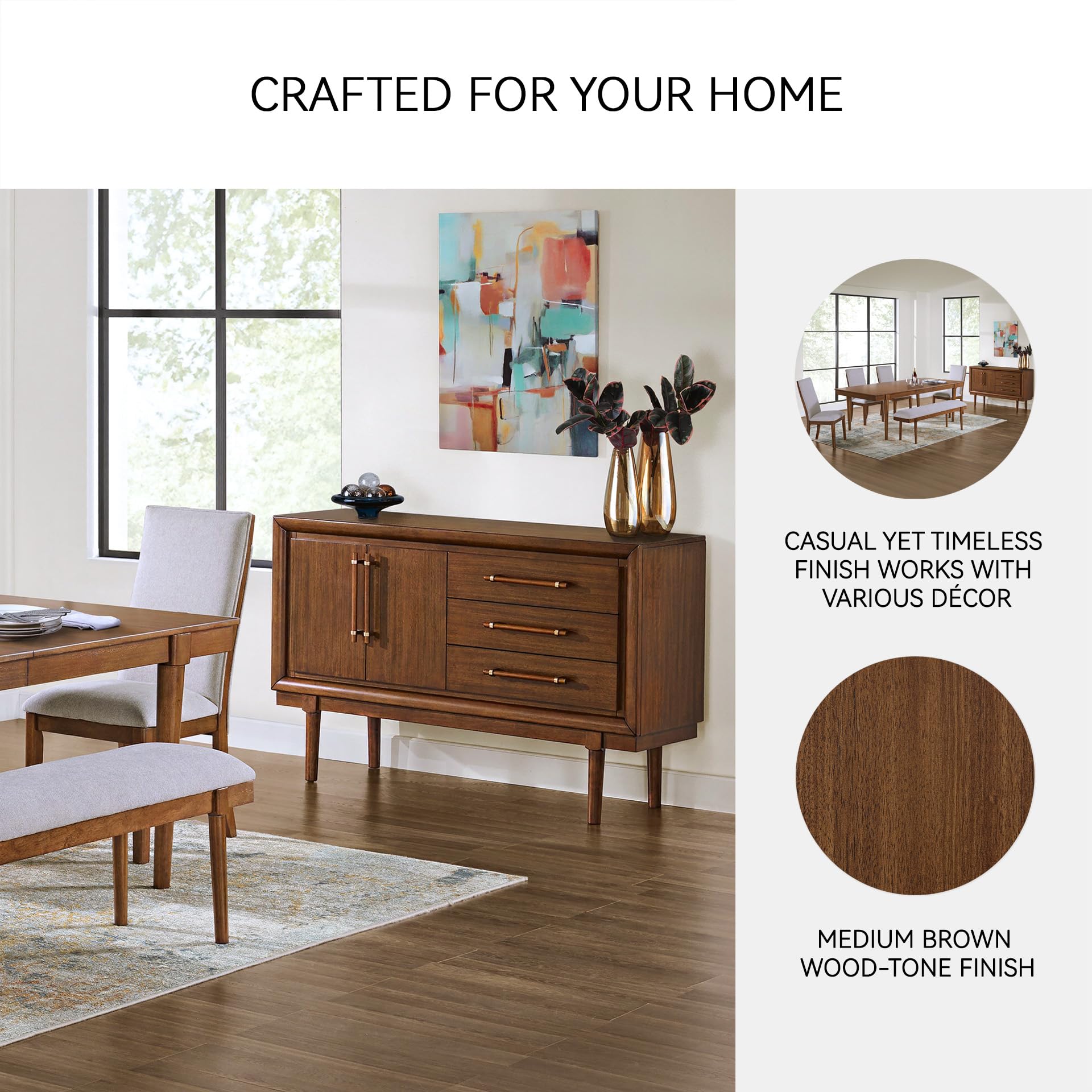 Lyncott Contemporary 2-Door Dining Server