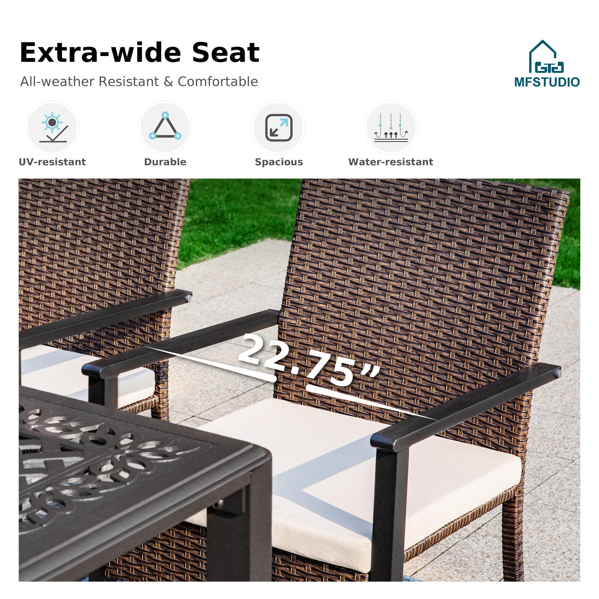 9-Piece Expandable Patio Dining Set