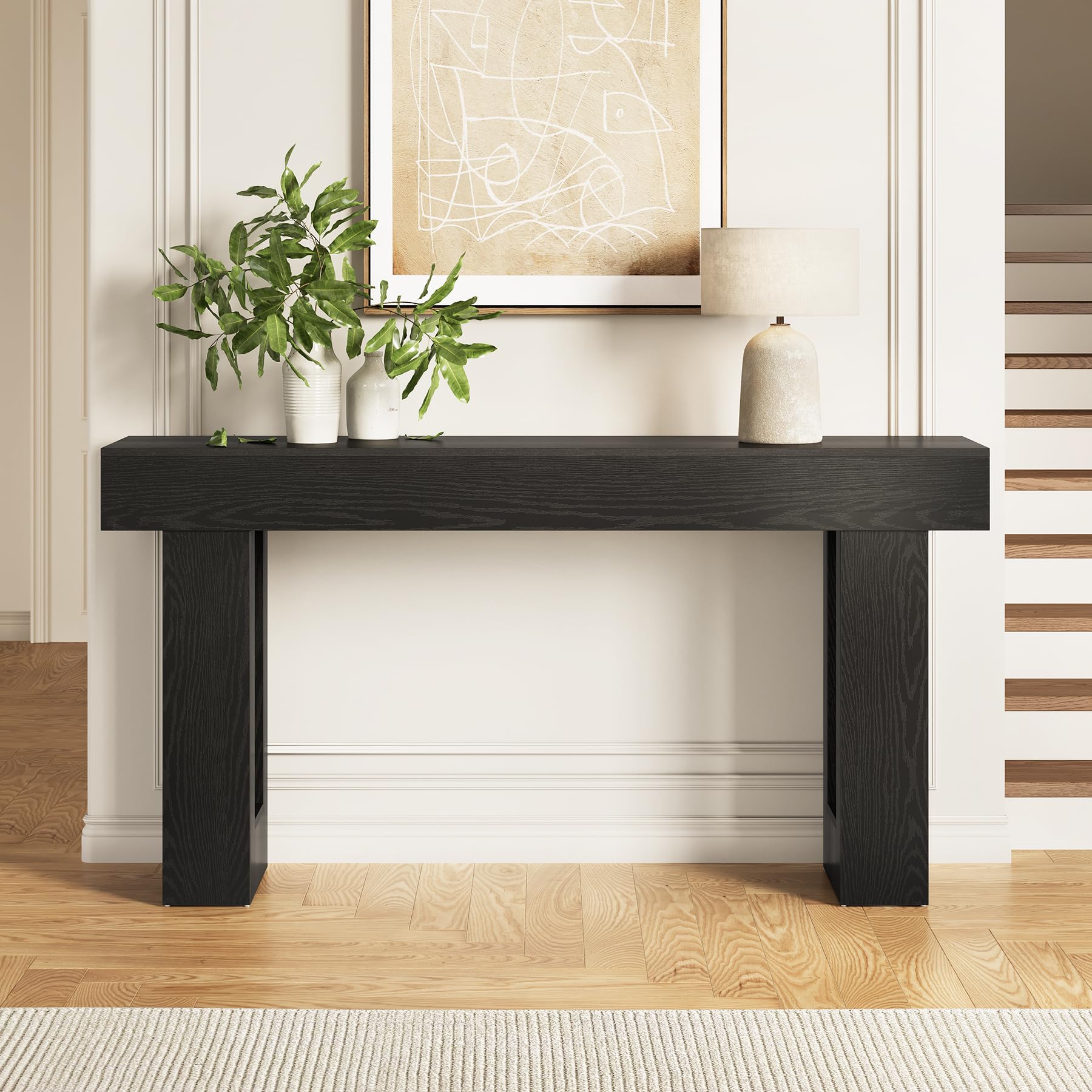 63-Inch Console Table for Entryway
