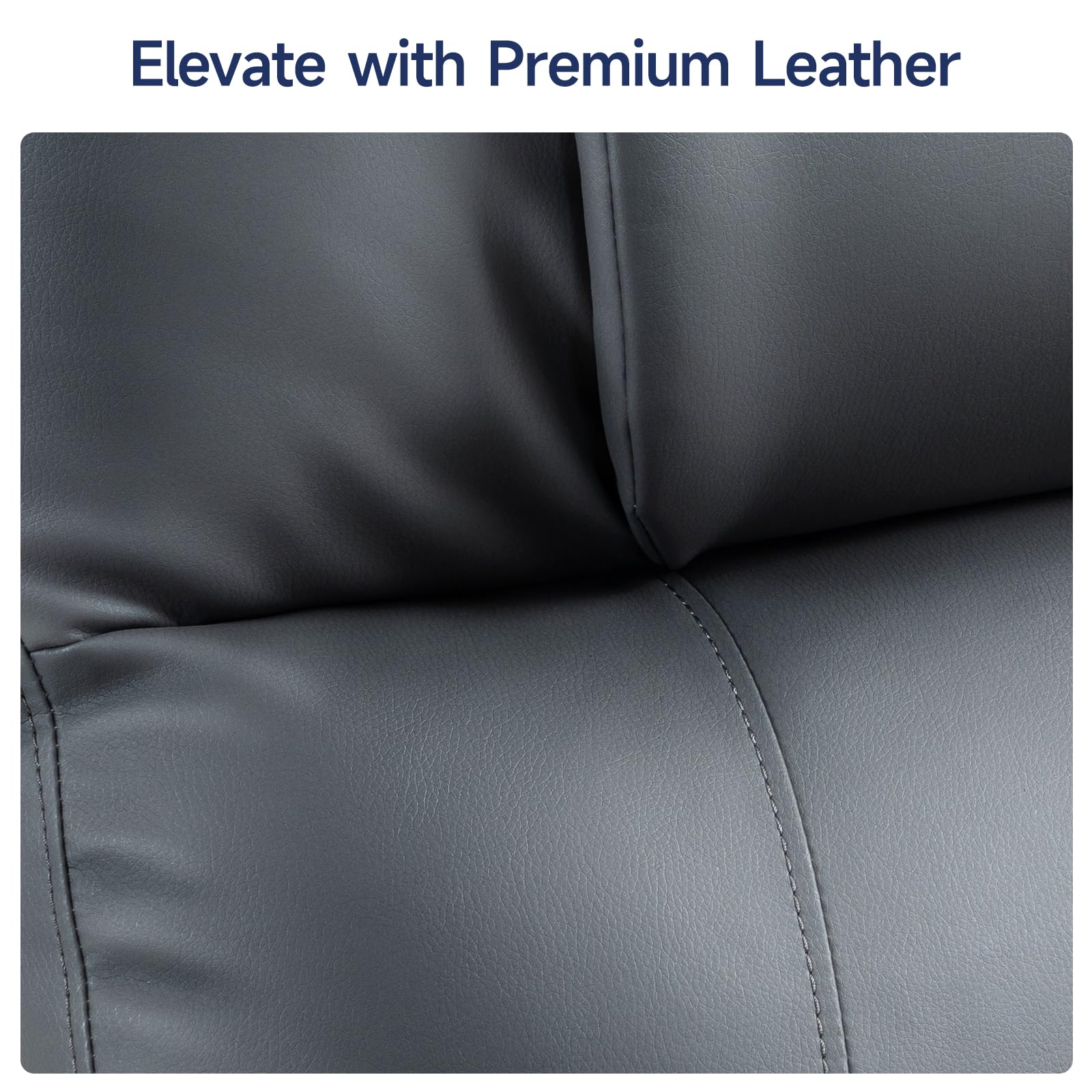 Power Lift Recliner Chair with Massage and Heat - Gray