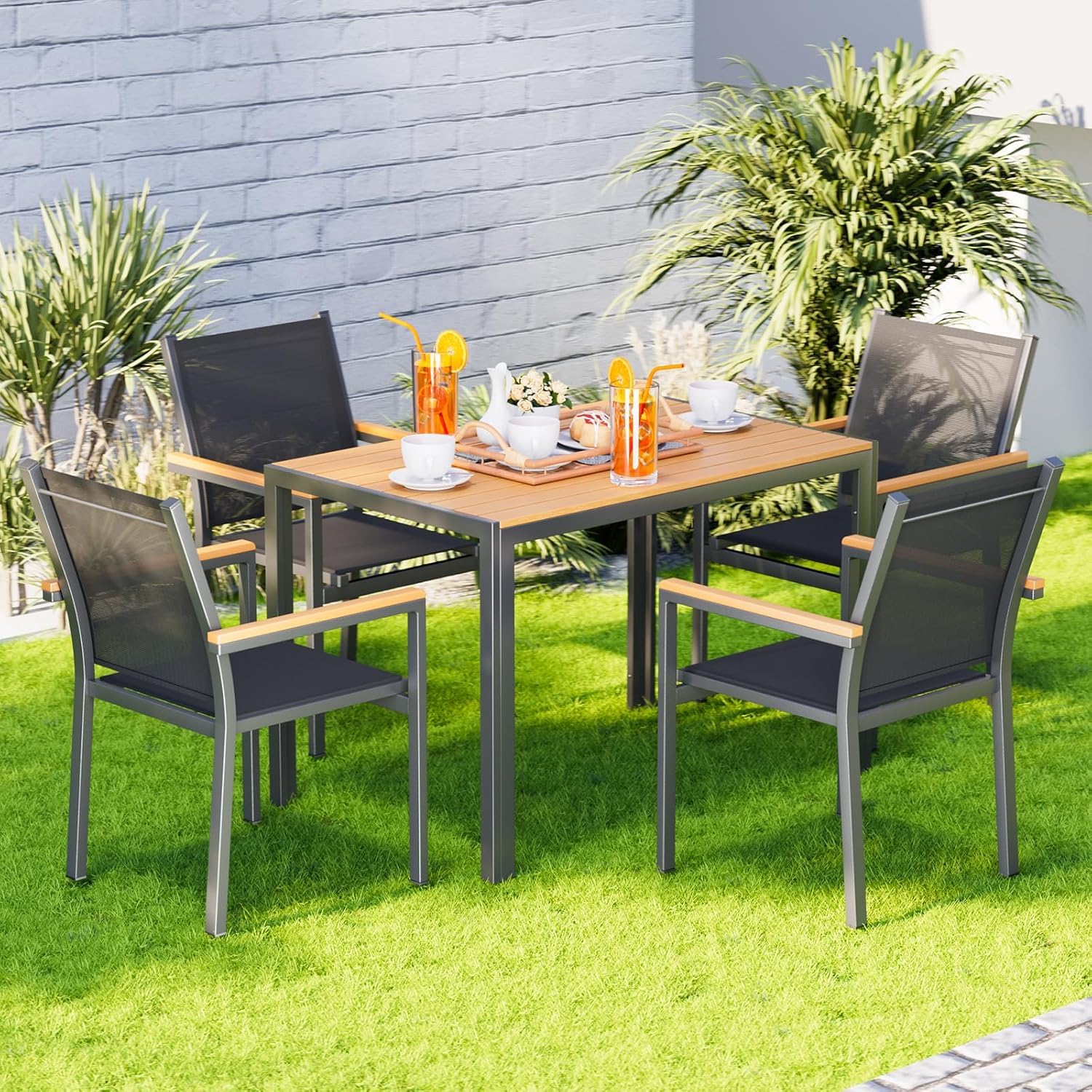 Outdoor Patio Dining Table Rectangle 43×28 Inch