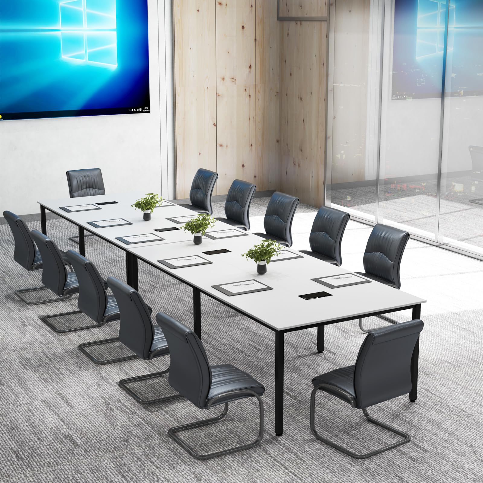 8 FT Conference Table with Cable Management