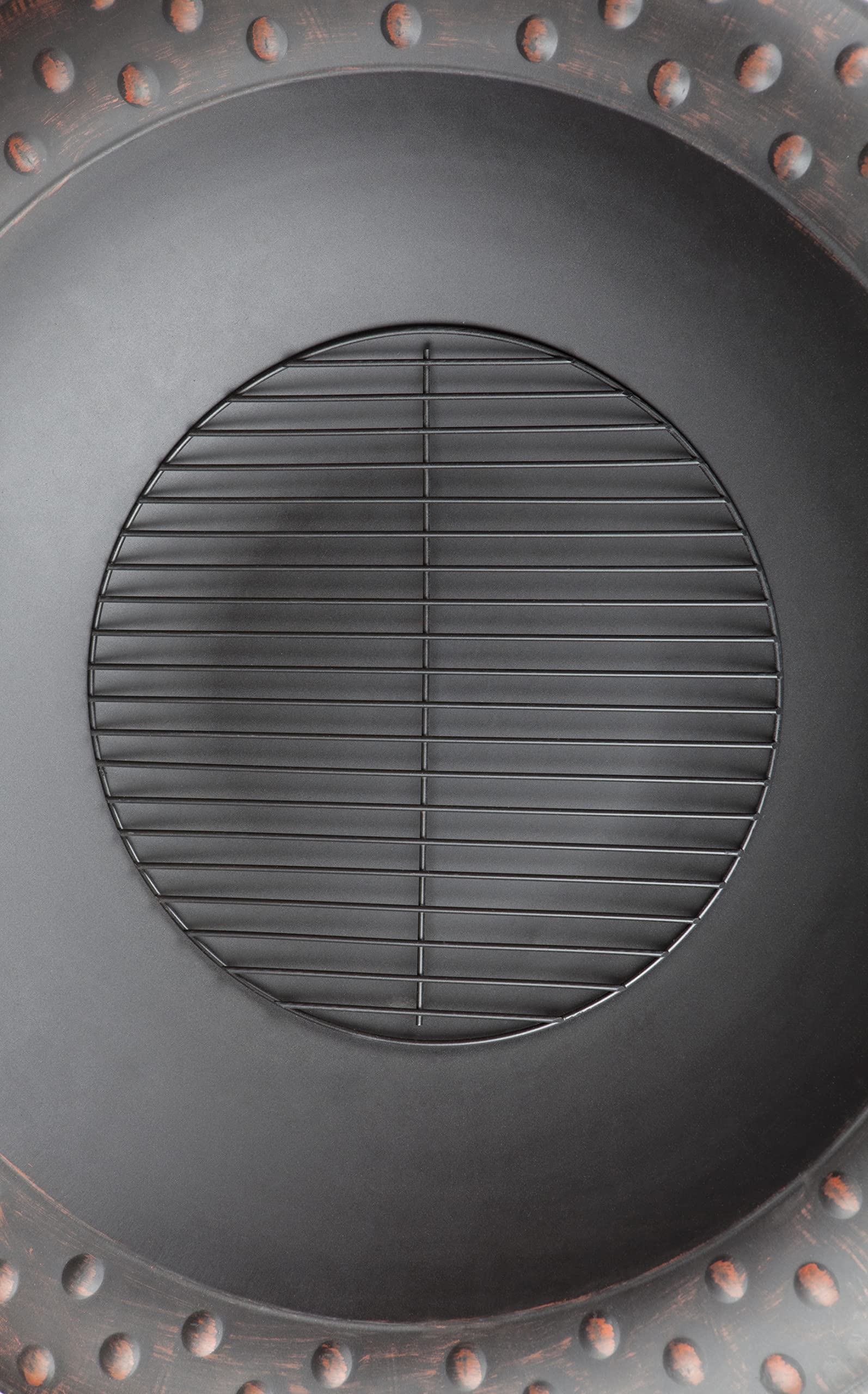 35" Wood Burning Fire Pit with Screen and Lift Tool