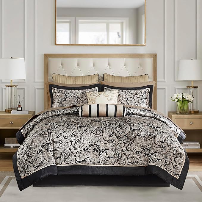 Paisley Comforter Set King - Teal