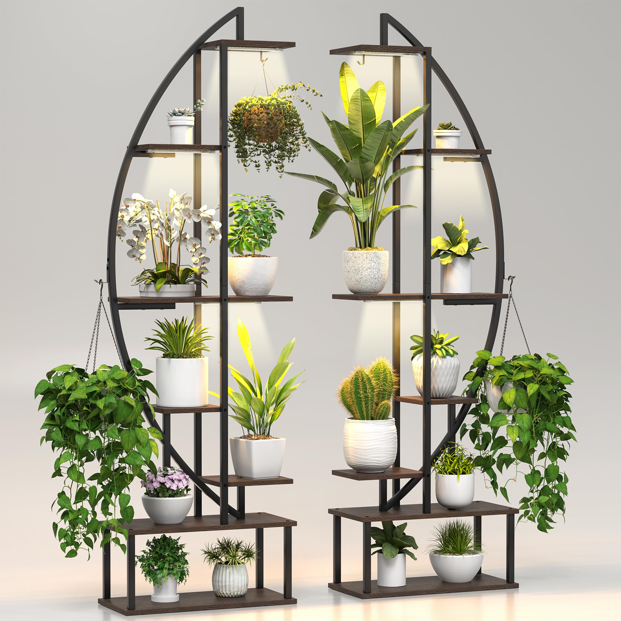 7-Tier Plant Stand with Grow Lights