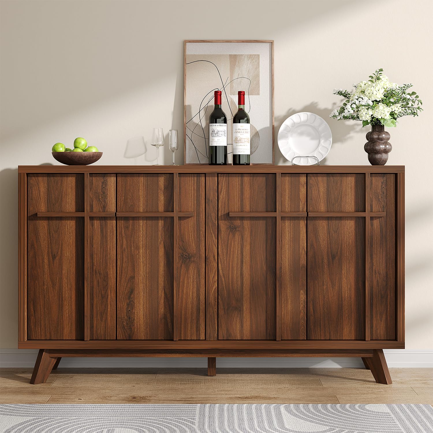 59" Modern Buffet Cabinet with Storage