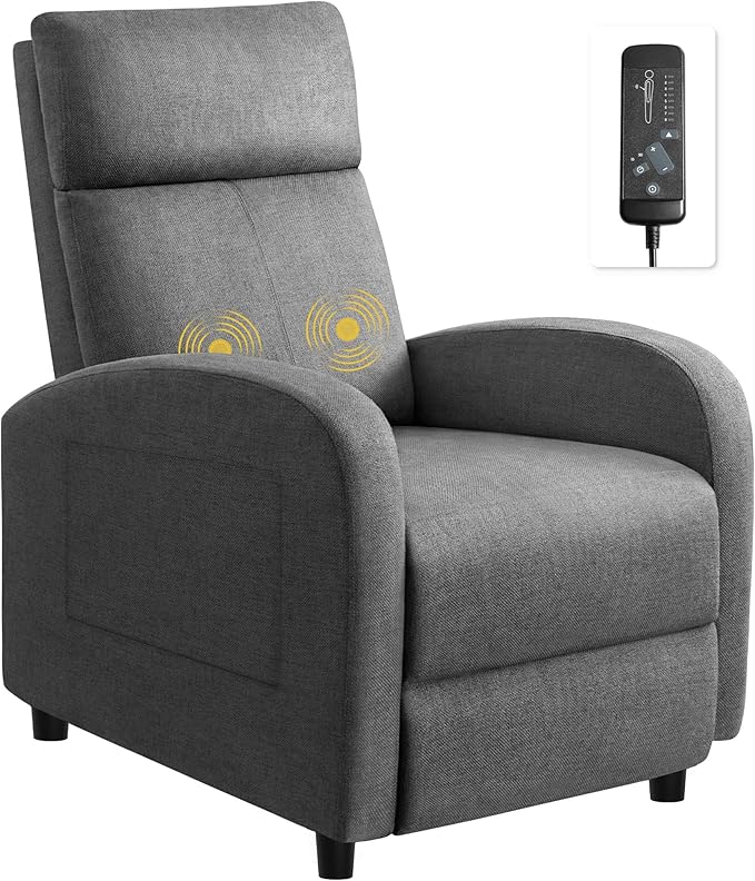 Massage Recliner Chair with Adjustable Footrest