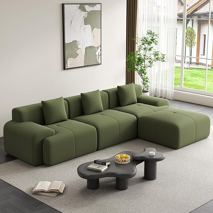 Cloud Modular Sectional Couch 120 Inch L-Shape