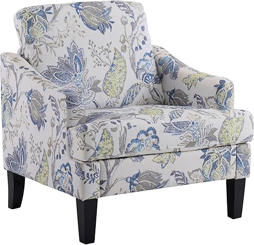 Modern Accent Chair with Wood Legs