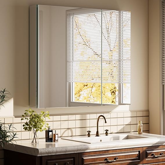 LED Bathroom Medicine Cabinet Mirror 30x32