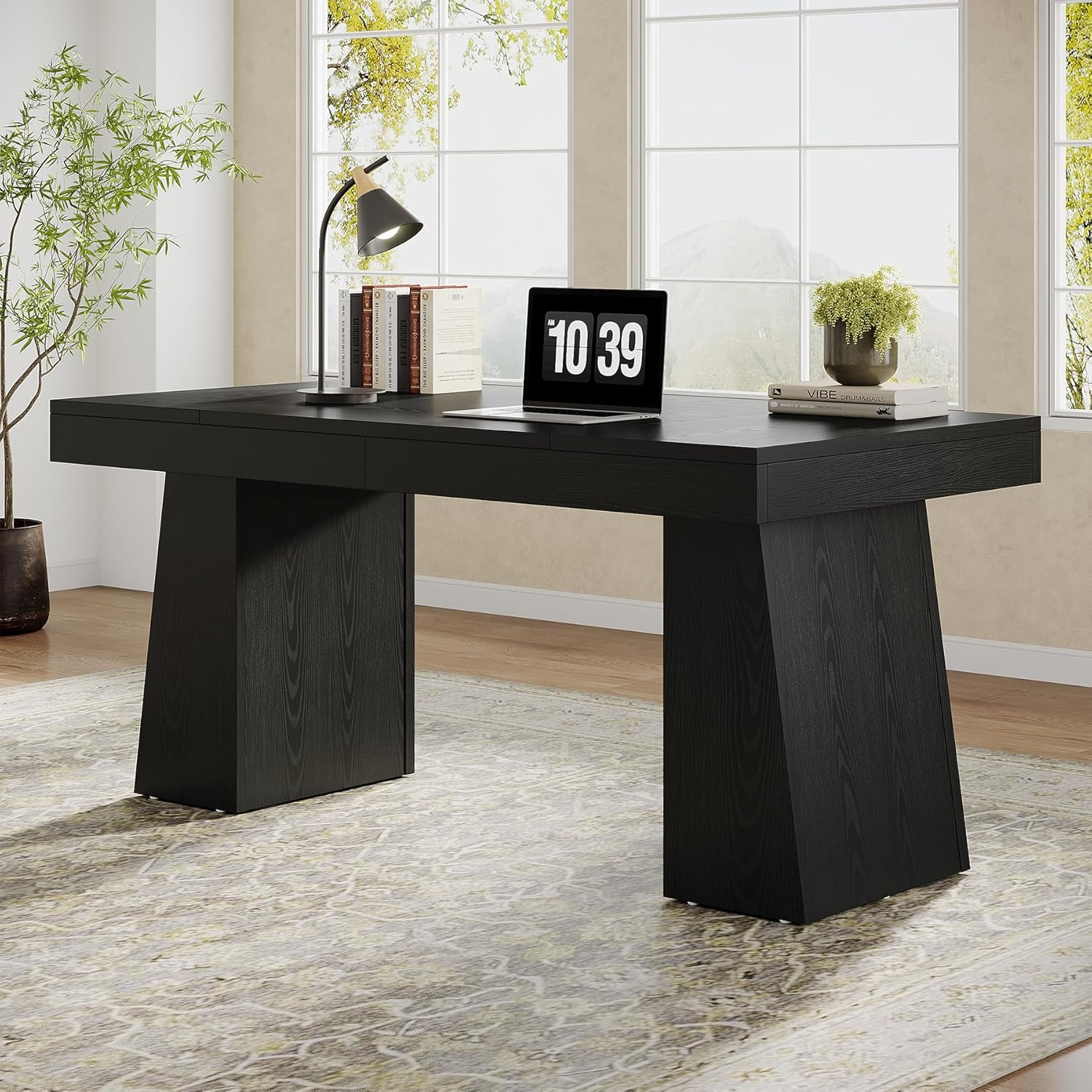 55" Executive Desk with Double Pedestal