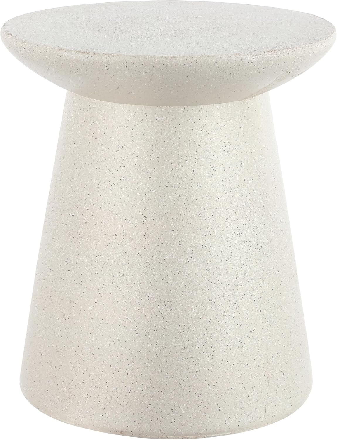 Pink Frosted Minimalist Drum Accent Table 18"