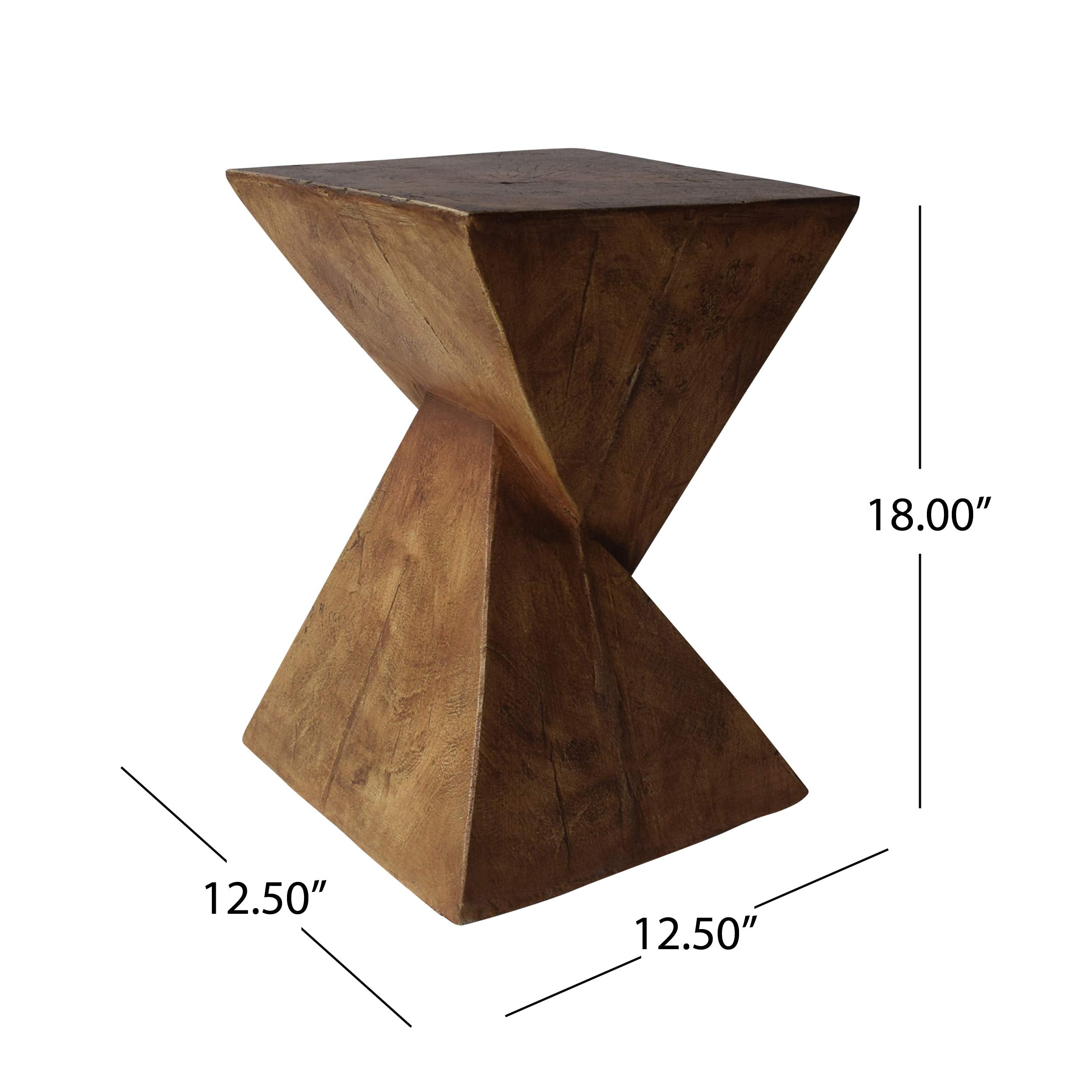 Light-Weight Concrete Accent Table Natural