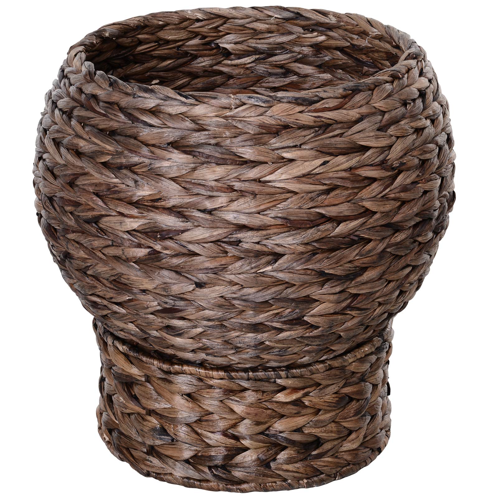 Handwoven Elevated Cat Bed with Soft Cushion & Stand