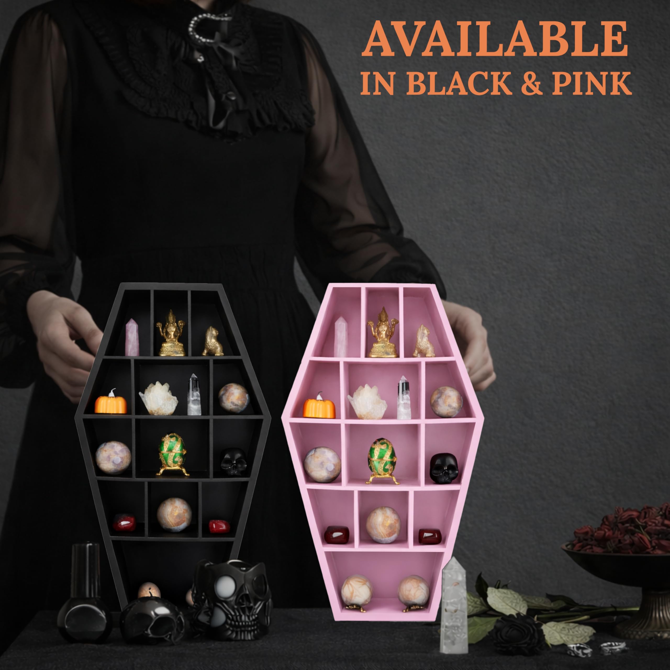 Coffin Shelf Gothic Decor