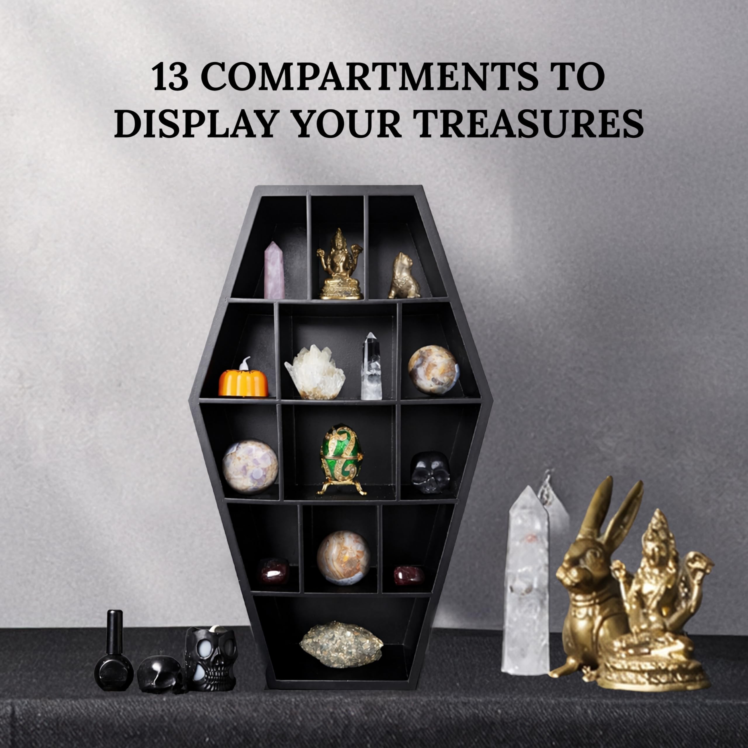 Coffin Shelf Gothic Decor