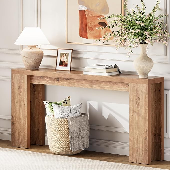 Extra Long Console Table 70.9 Inch Farmhouse Entryway Table