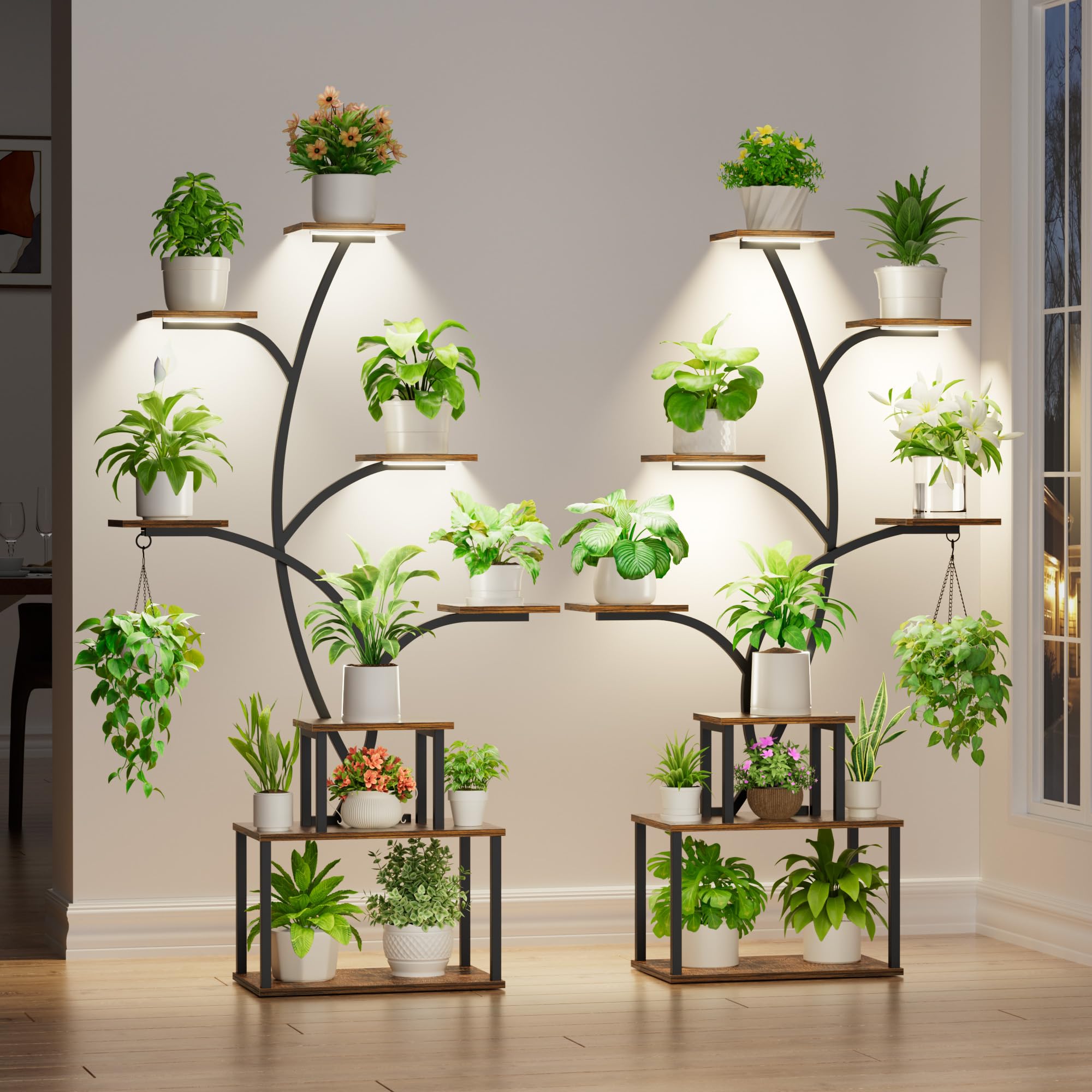 8-Tier Plant Stand with Grow Lights
