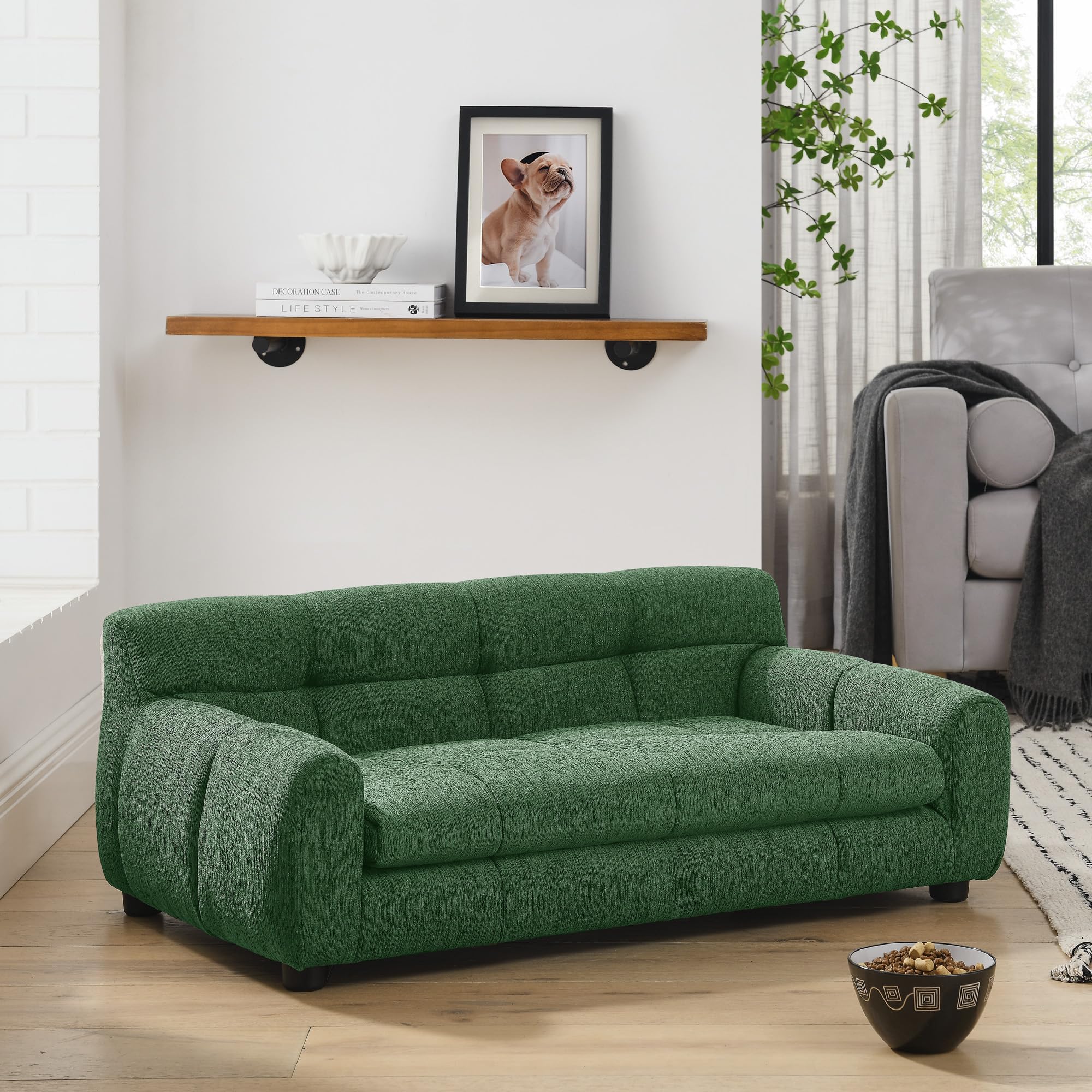 Dog Sofa Bed with Armrests for Medium to Large Dogs