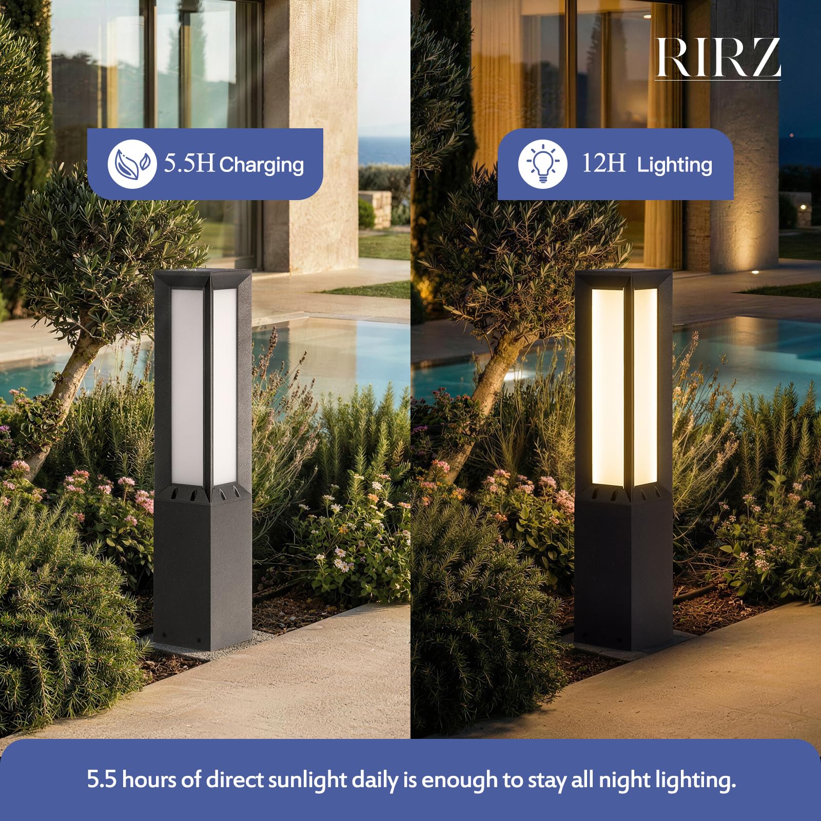 Solar Pathway Light Outdoor Waterproof Aluminum