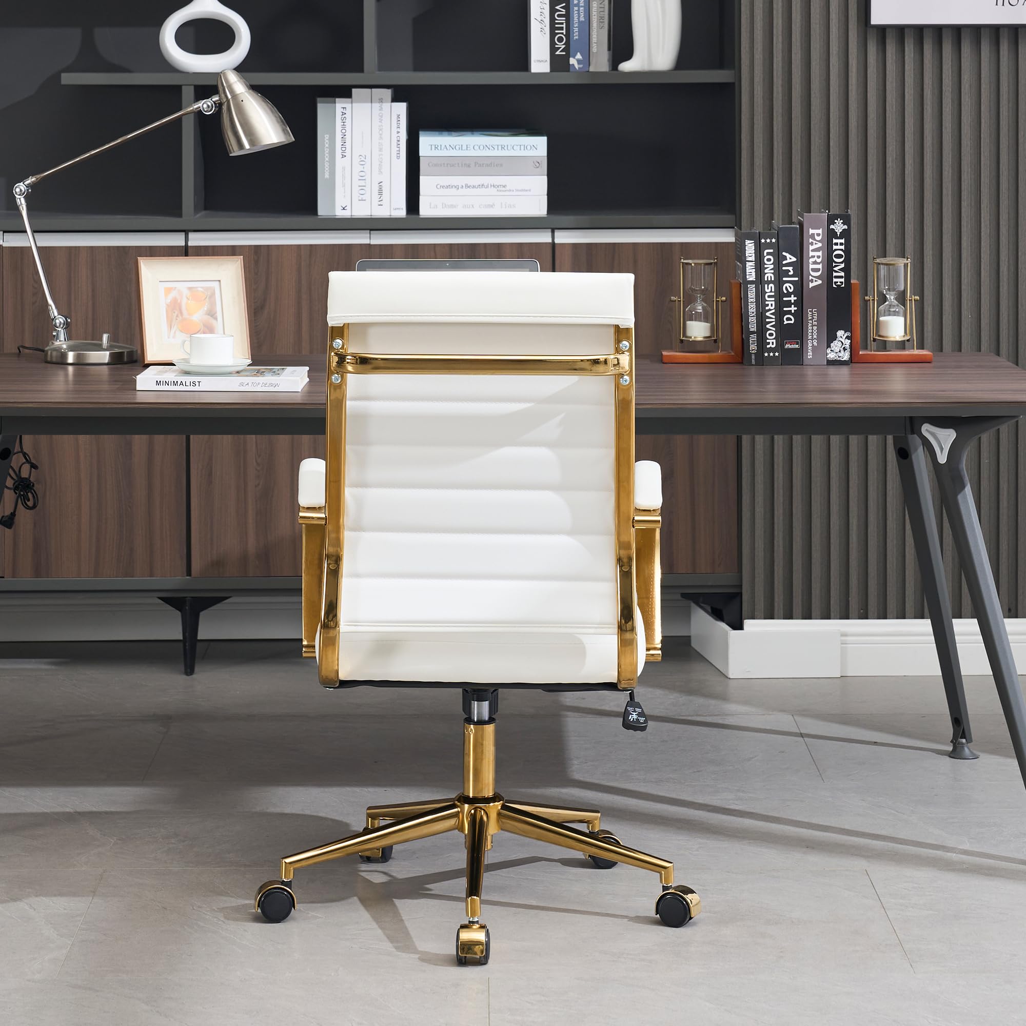 Ergonomic Gold Office Chair with Adjustable Height