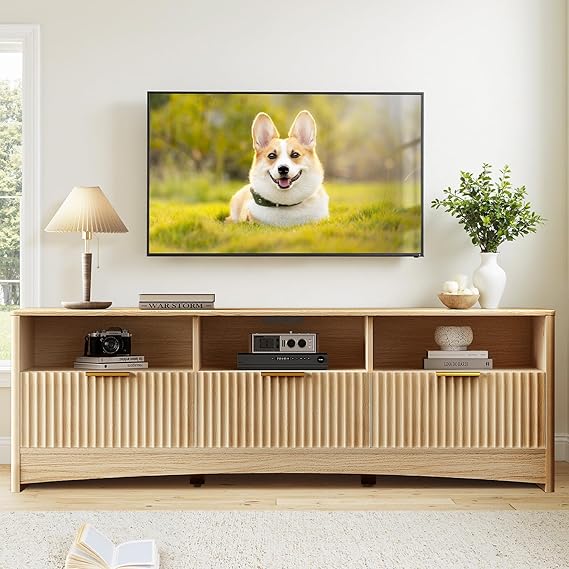 TV Stand for TVs Up to 65 Inches with Storage Drawers