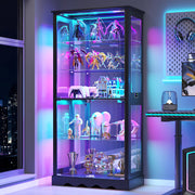 71" Display Cabinet with Glass Doors and RGB Lights