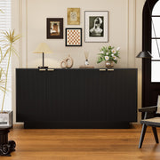 63" Fluted Sideboard Buffet Cabinet with Storage