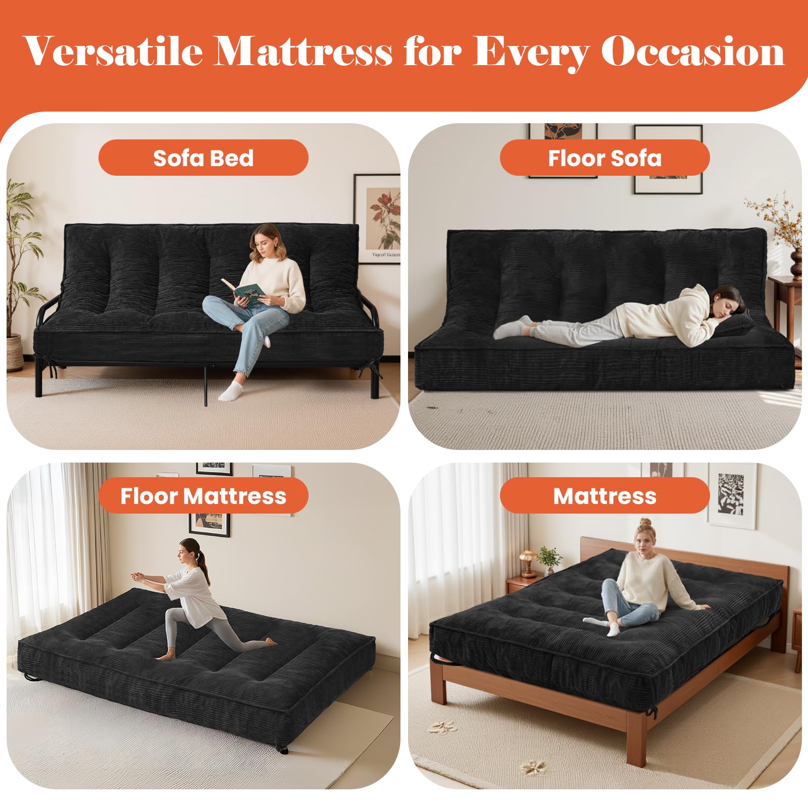 8" Full Size Futon Mattress