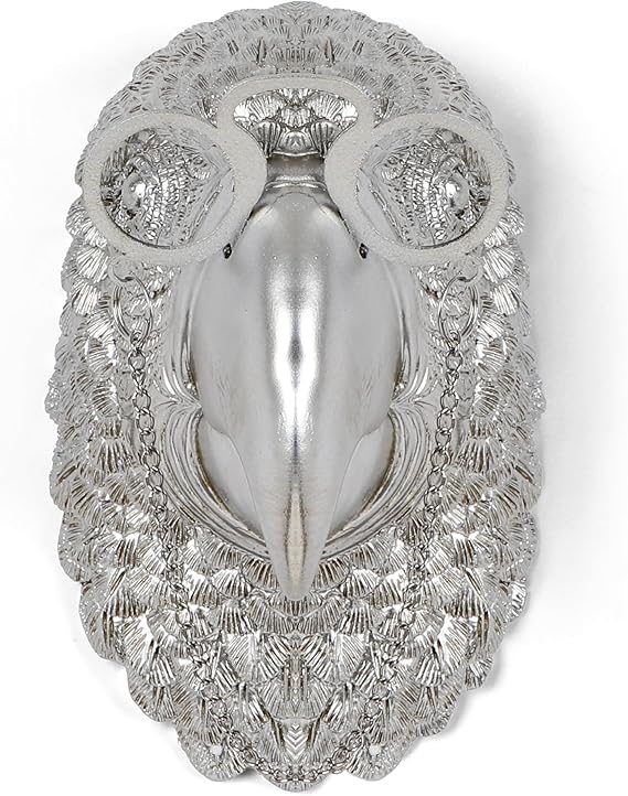 Silver Animal Head Wall Decor Set - 5 Pack