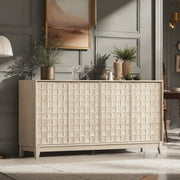 Fluted Sideboard Cabinet with Storage