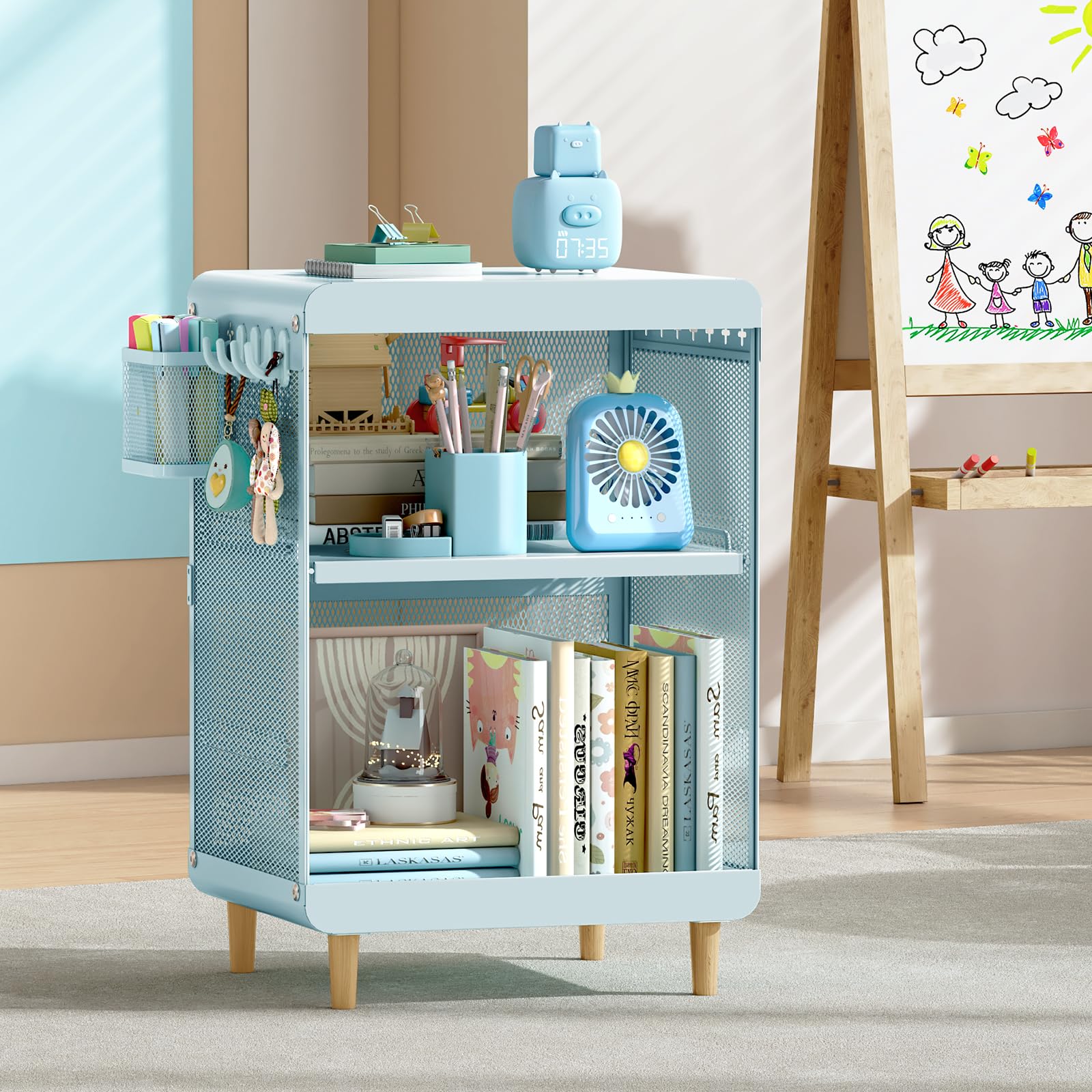 Kids Nightstand Mint Green