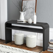 59-Inch Long Entryway Console Table with Storage Shelves