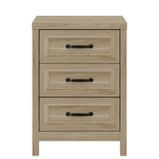 3 Drawer Nightstand with Modern Wood Design