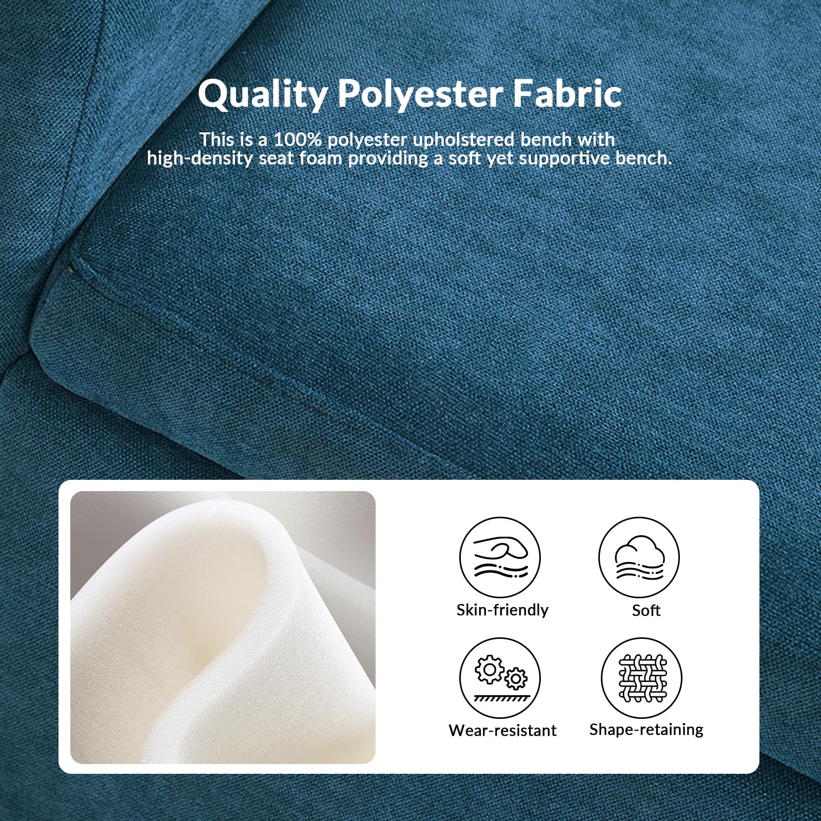 Storage Ottoman Bench with Throw Pillows