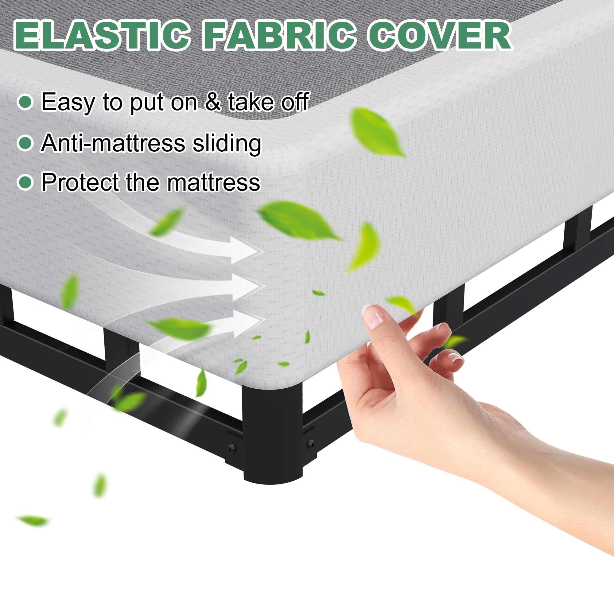 Split Queen Box Spring 9 Inch Heavy Duty Metal