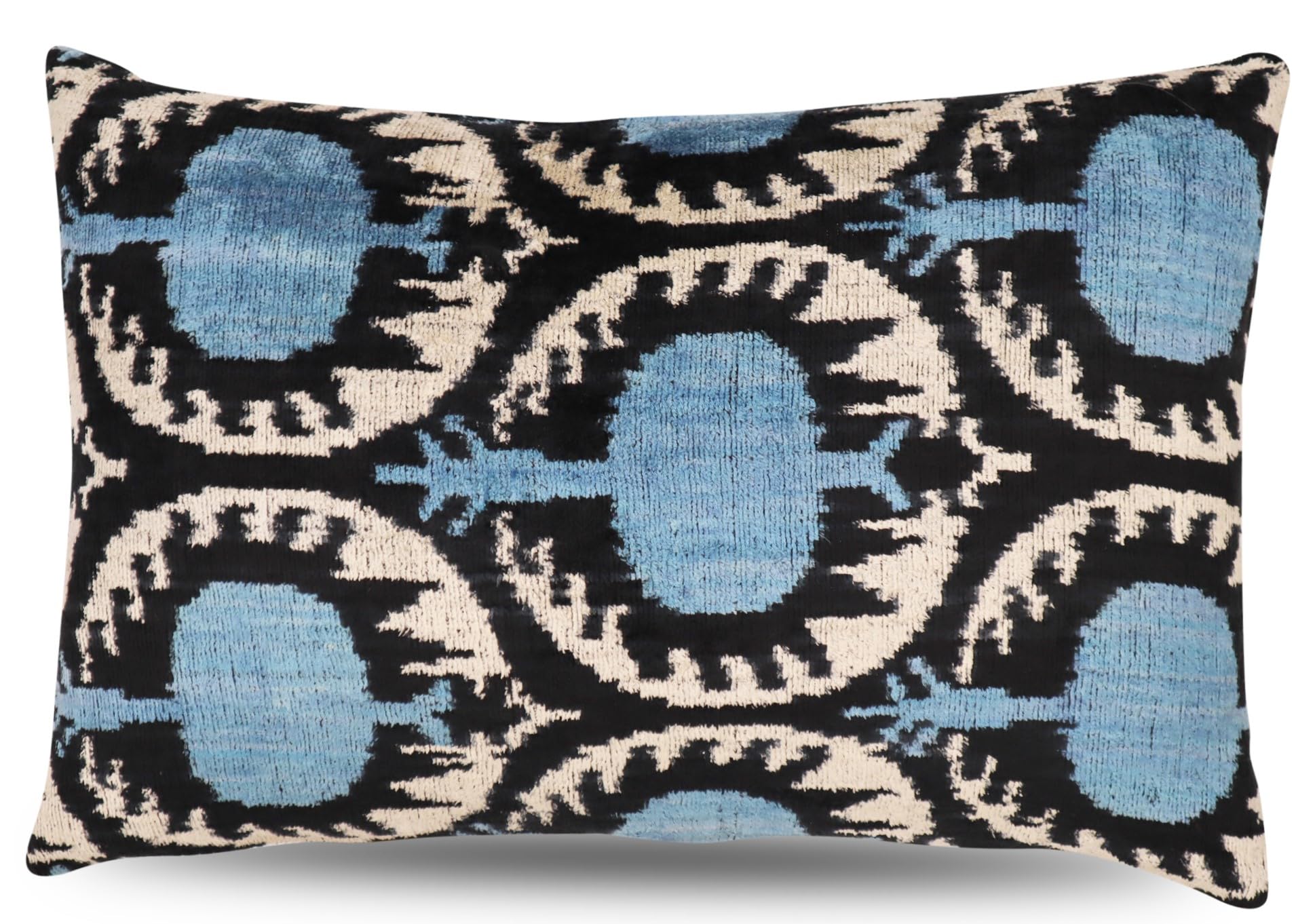 Handmade Velvet Throw Pillow with Down Feather Fill