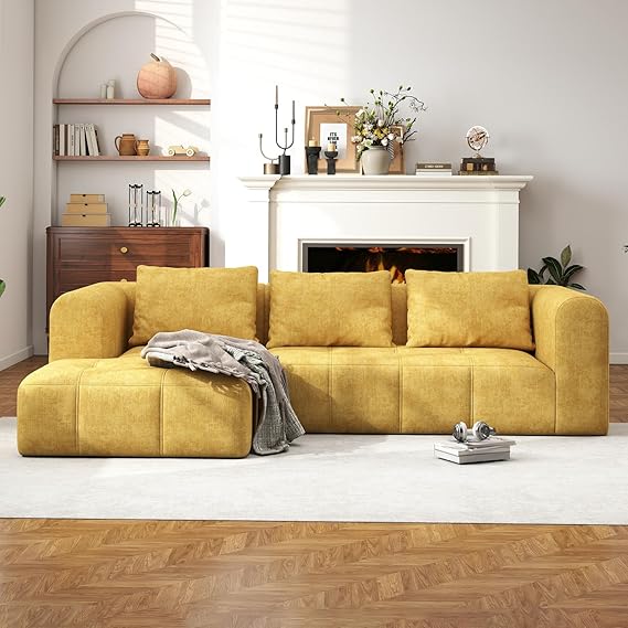105" Modular Sectional Couch with Deep Seat