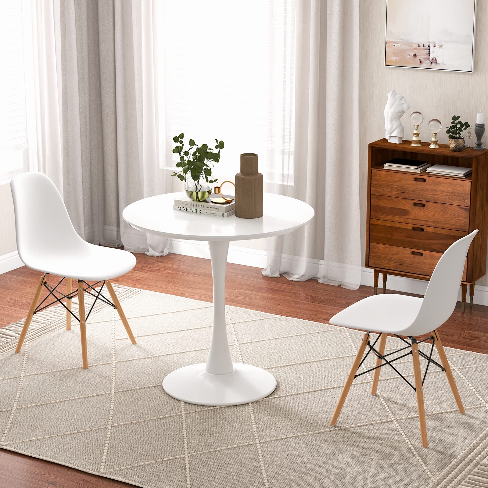 3-Piece Round Dining Set for Small Spaces