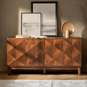 Walnut Sideboard Buffet Cabinet 60"