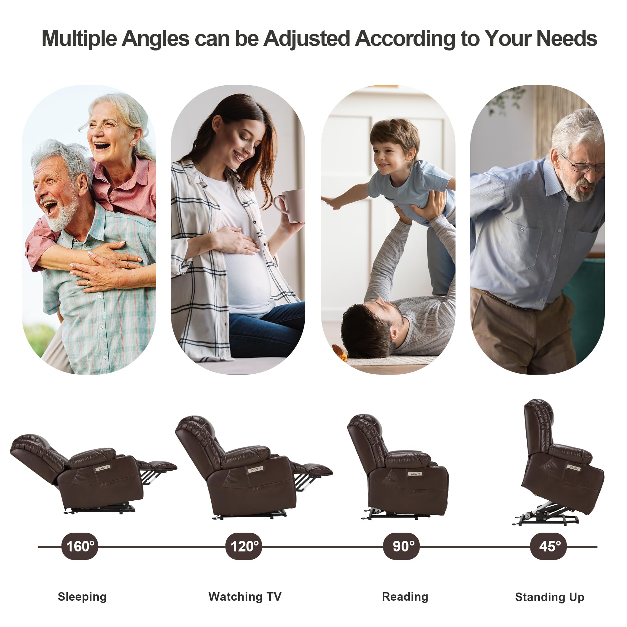 Power Lift Recliner with Massage and Heat
